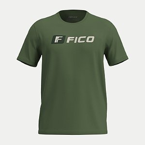 CAMISETA FICO MANGA CURTA COMFORT ALGODÃO SILKADA VERDE MASCULINO ADULTO
