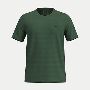 CAMISETA FICO MANGA CURTA COMFORT ALGODÃO VERDE MASCULINO ADULTO