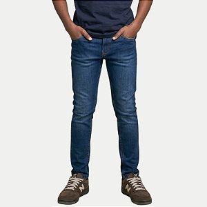 CALÇA PITT TEEN JENAS MÉDIO COM ELASTANO SLIM MASCULINO INFANTIL