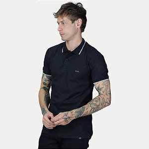 POLO VIDE BULA MANGA CURTA COMFORT MALHA PRETO MASCULINO ADULTO