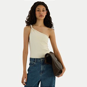 BLUSA HERING NULA MANGA BODY ALGODÃO BEGE FEMININO ADULTO