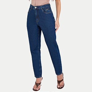 CALÇA MAX DENIM JEANS MÉDIO BRUTO MOM FEMININO ADULTO