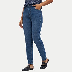 CALÇA LEE JEANS MÉDIO COM ELASTANO MOM FEMININO ADULTO