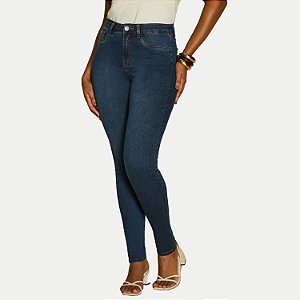CALÇA LUNENDER JEANS MÉDIO COM ELASTANO SKINNY FEMININO ADULTO