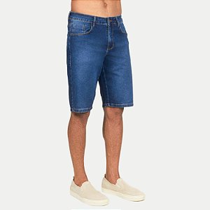 BERMUDA SHOT JEANS MÉDIO COM ELASTANO COMFORT MASCULINO ADULTO
