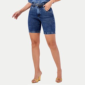 BERMUDA MAZZOTY JEANS MÉDIO COM ELASTANO COMFORT FEMININO ADULTO
