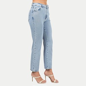 CALÇA SHOT JEANS CLARO BRUTO MOM FEMININO ADULTO