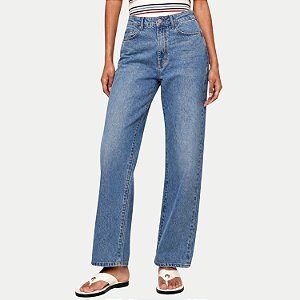 CALÇA HERING JEANS CLARO COM ELASTANO WIDE LEG FEMININO ADULTO