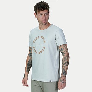CAMISETA VIDE BULA MANGA CURTA SLIM ALGODÃO SILKADA AREIA MASCULINO ADULTO