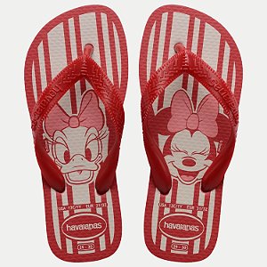 CHINELO HAVAIANAS KIDS DISNEY DEDO VERMELHO FEMININO INFANTIL