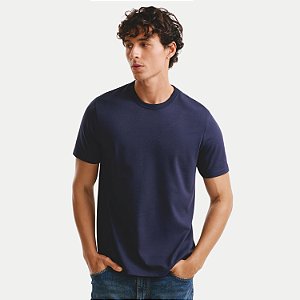CAMISETA HERING MANGA CURTA COMFORT ALGODÃO LISA AZUL MARINHO MESCULINO ADULTO