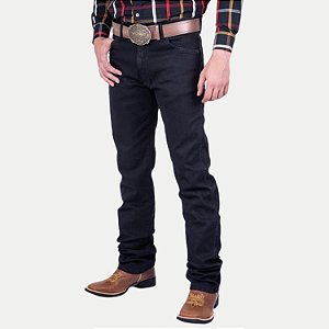 CALÇA WRANGLER BRIM COM ELASTANO COUNTRY PRETO MASCULINO ADULTO