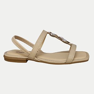 SANDALIA MISSISSIPI RASTEIRA CREME FEMININO ADULTO