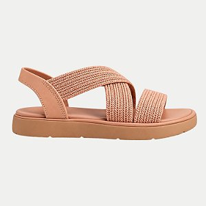 SANDALIA MODARE ANABELA BAIXA NUDE FEMININO ADULTO