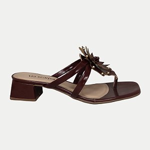 TAMANCO VIA SCARPA SALTO MÉDIO NOGUEIRA VINHO FEMININO ADULTO