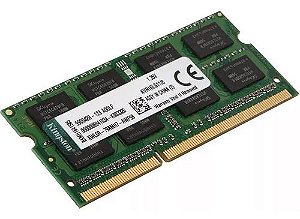 Memoria RAM DDR3 8GB 1600Mhz PC3L Notebook - Kingston