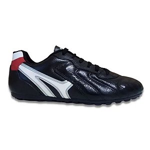 Chuteira Mathaus Society Veneza Preto/Prata Masculino