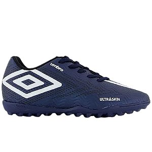 Chuteira Umbro Society Ultraskin Jr Azul Marinho Unissex