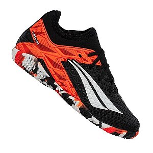 Chuteira Penalty Indoor Rx Locker Kids Preto/Vermelho Unissex