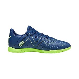 Chuteira Puma Futsal Play IT Jr Azul Masculino