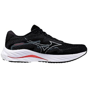 Tênis Mizuno Wave Rider 27 Preto/Prata Masculino