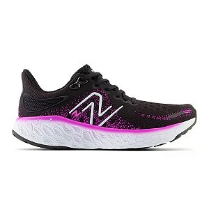 Tênis New Balance Fresh Foam V12 Preto/Roxo Feminino