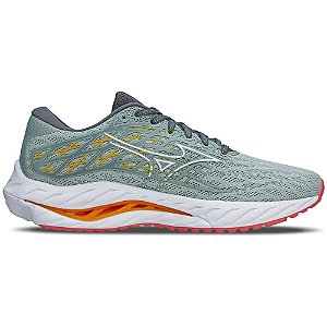 Tênis Mizuno Wave Inspire 20 Cinza/Branco Feminino