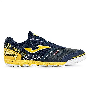 Chuteira Joma Futsal Mundial 2303 Navy Amarelo Masculino