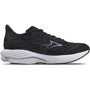 Tênis Mizuno Wave Rider 28 Preto/Branco Masculino