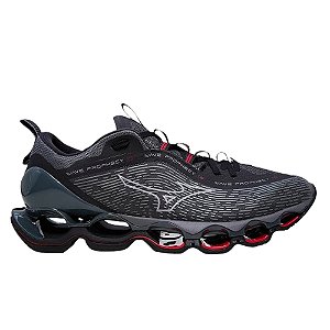 Tênis Mizuno Wave Prophecy 13 Preto/Vermelho Masculino