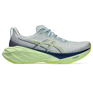 Tênis Asics NovaBlast 4 Cinza/Verde Masculino