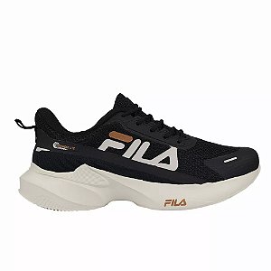 Tênis Fila Progress Lite Preto/Bege Feminino