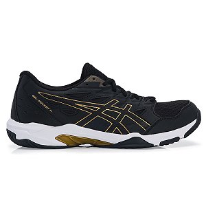 Tênis Asics Gel Rocket 11 Preto/Pure Gold Masculino