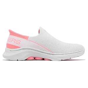 Tênis Skechers Go Walk 7 Branco/Rosa Feminino