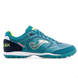 Chuteira Joma Society Topflex Verde/Marinho Masculino
