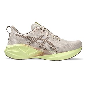Tênis Asics Novablast 5 Beige/Verde Feminino