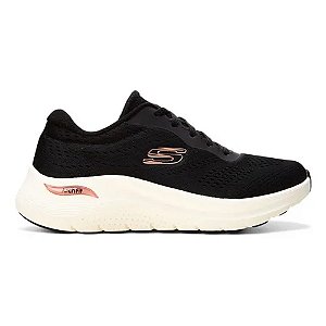 Tênis Skechers Archit Fit 2.0 Preto/Rosa Feminino