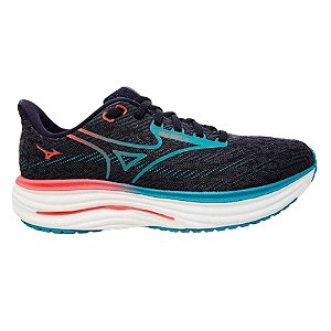 Tênis Mizuno Rider 29 Chumbo/Azul Masculino