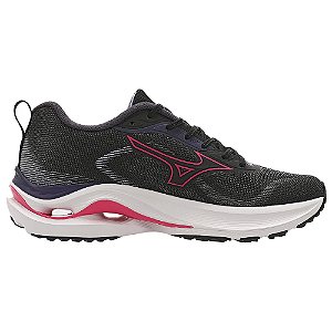 Tênis Mizuno Wave Vitality 7 Preto/Rosa Feminino