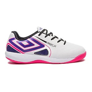 Chuteira Umbro Futsal Pro 5 Jr Branco/Preto Infantil