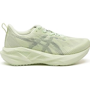 Tênis Asics Novablast 5 Whisper Verde/Monument Azul Feminino