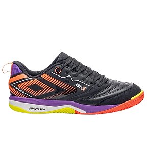 Chuteira Umbro Pro 5 Stable Preto/Laranja Masculino