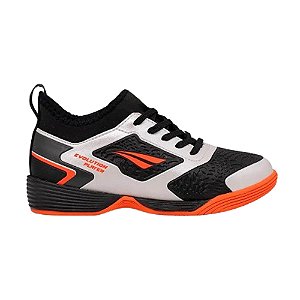 Chuteira Penalty Evolucion Play Branco/Coral Infantil