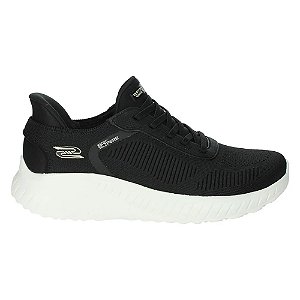 Tênis Skechers Bobs Squad Preto/Branco Feminino