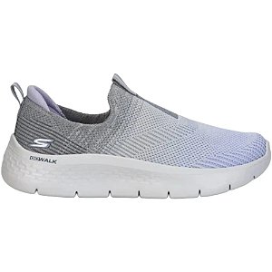 Tênis Skechers Go Walk Flex Cinza/Lilas Feminino