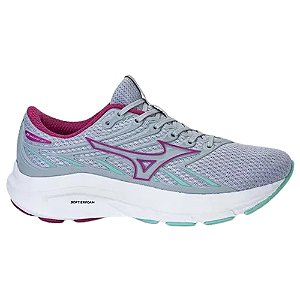 Tênis Mizuno Jet 8 Cinza/Bordo Feminino