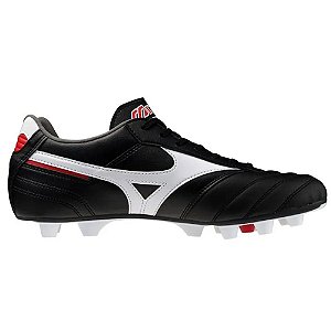 Chuteira Mizuno Campo Morelia Preto/Branco Masculino