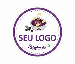 Adesivo em vinil Branco 50x50mm 350 und.