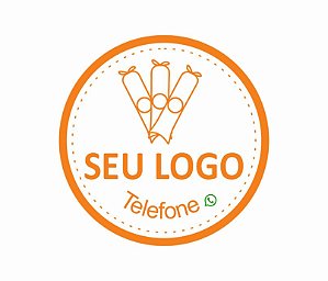Adesivo em Vinil Branco 50x50mm 500 unidades
