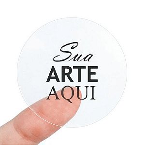 Adesivos Transparente 50x50mm 500 unidades